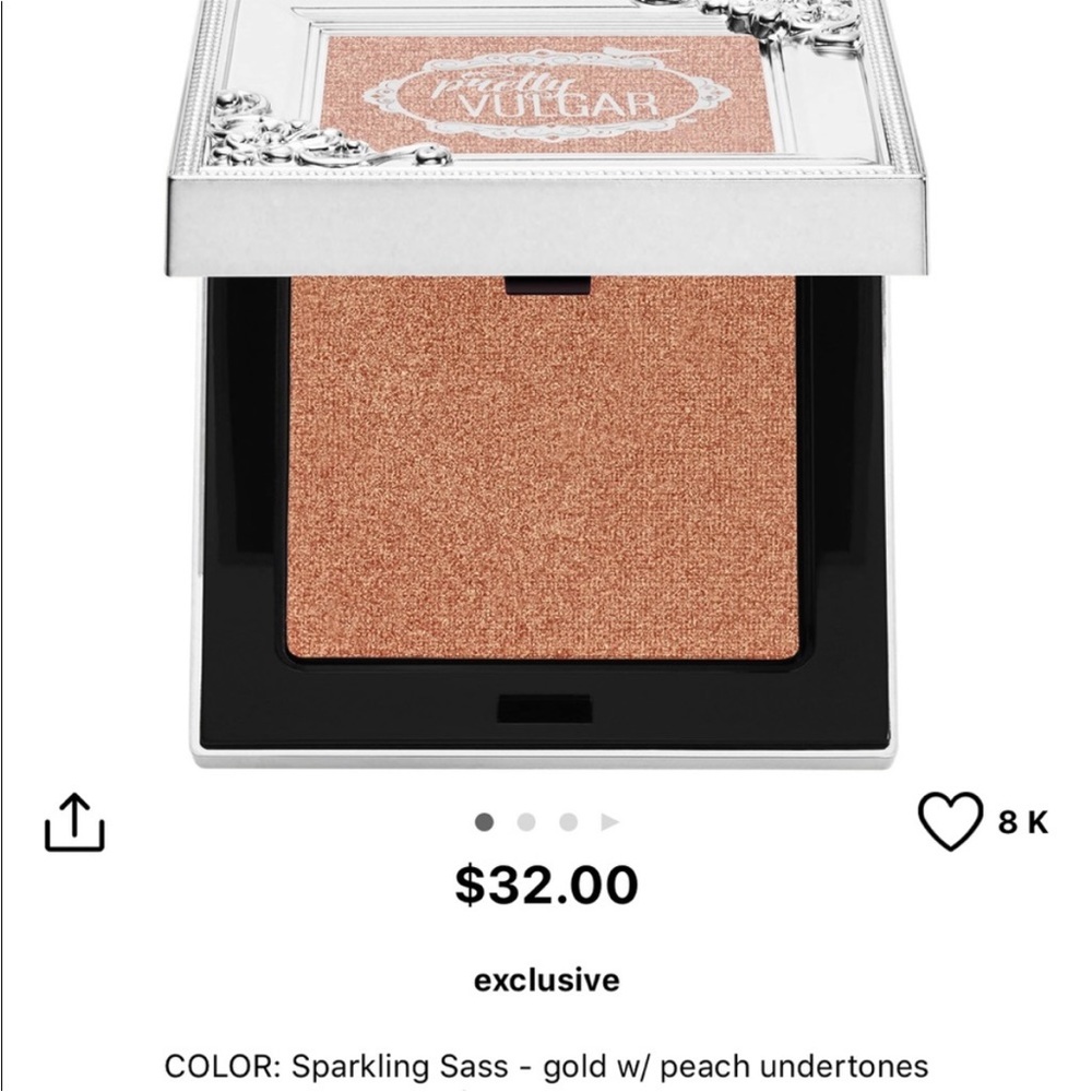 NEW Pretty Vulgar Shimmering Swan Highlighter 127 Sparkling Sass Illuminator